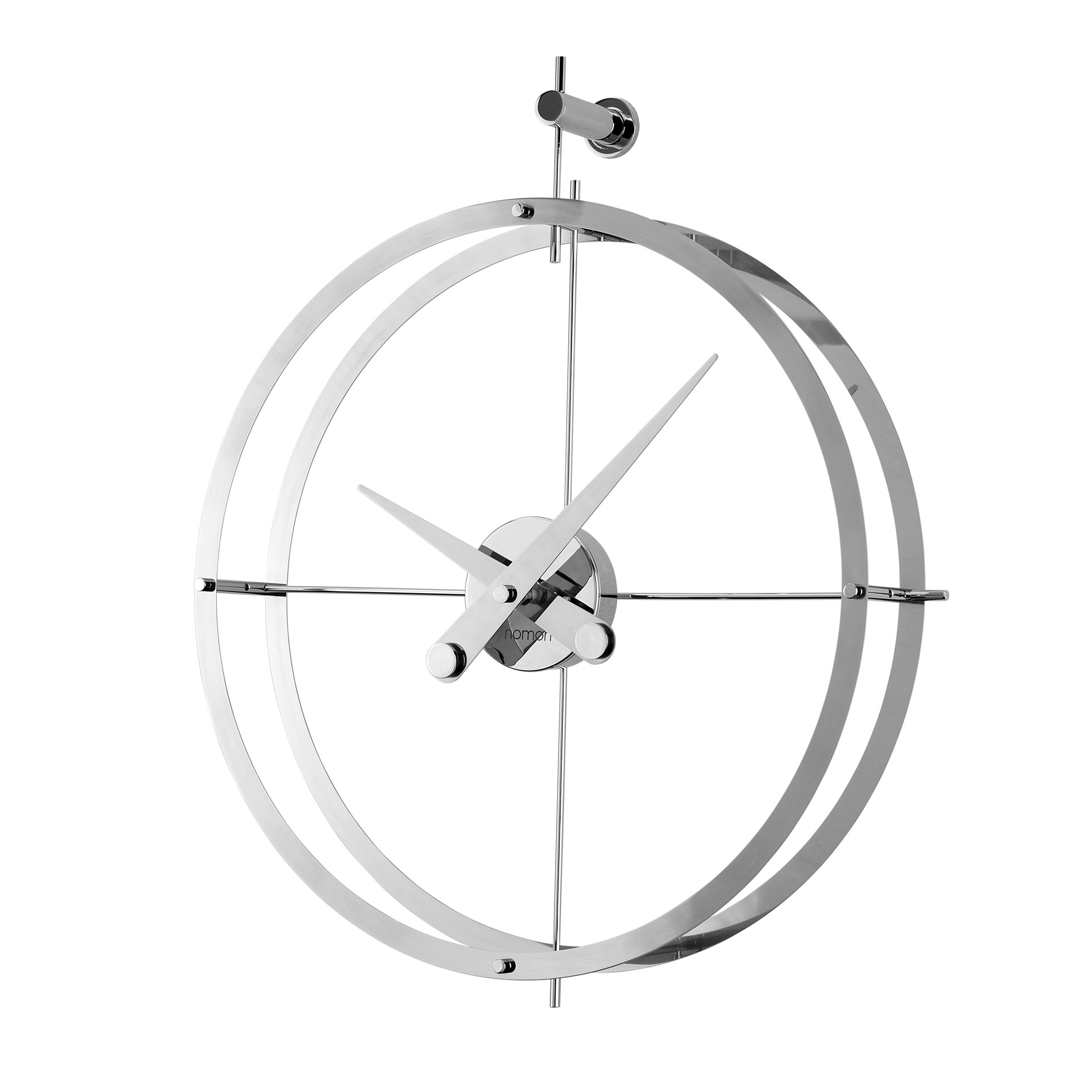 2 PUNTOS CHROME WALL CLOCK