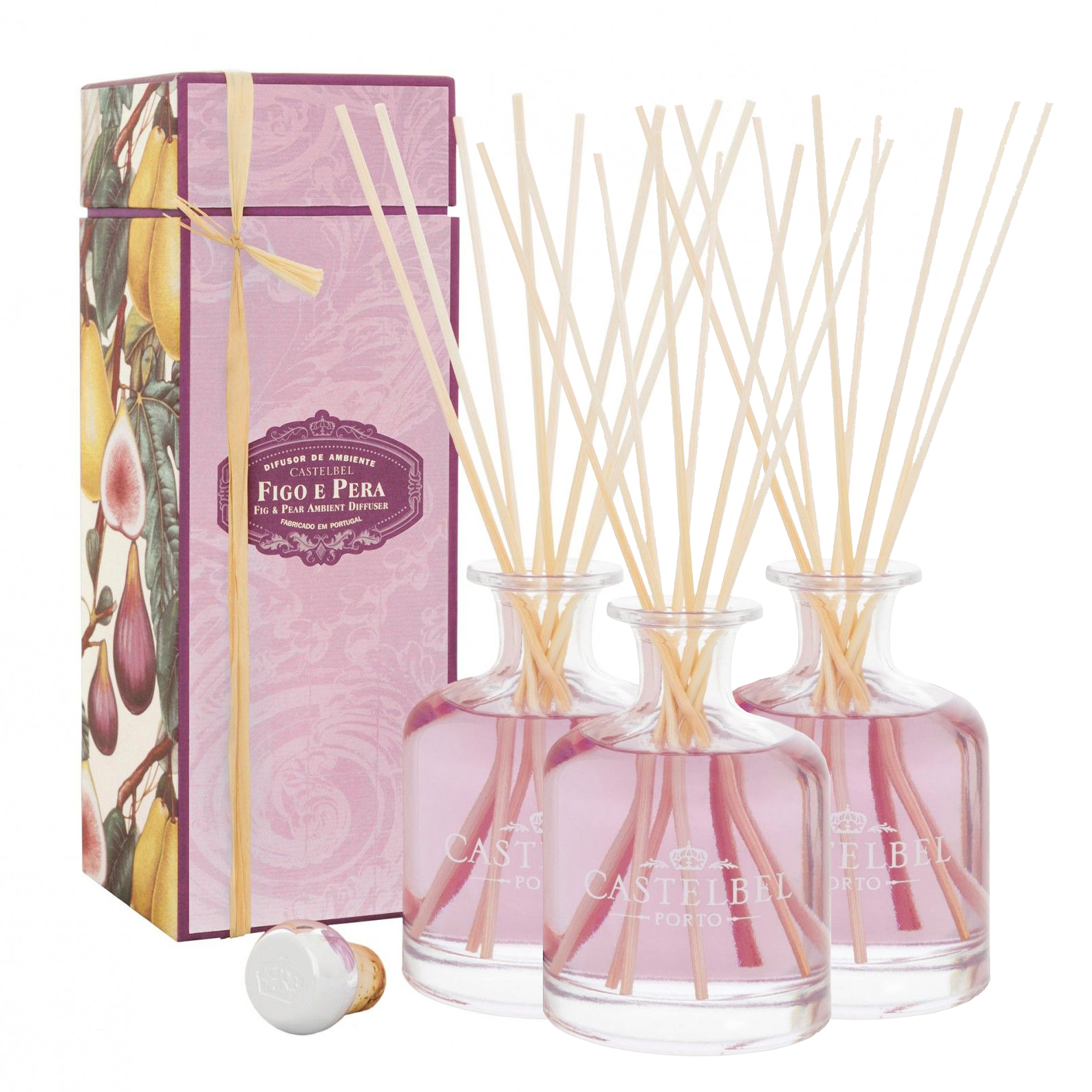 3 FIG&PEAR CASTELBEL FRAGANCE DIFFUSERS 250mL