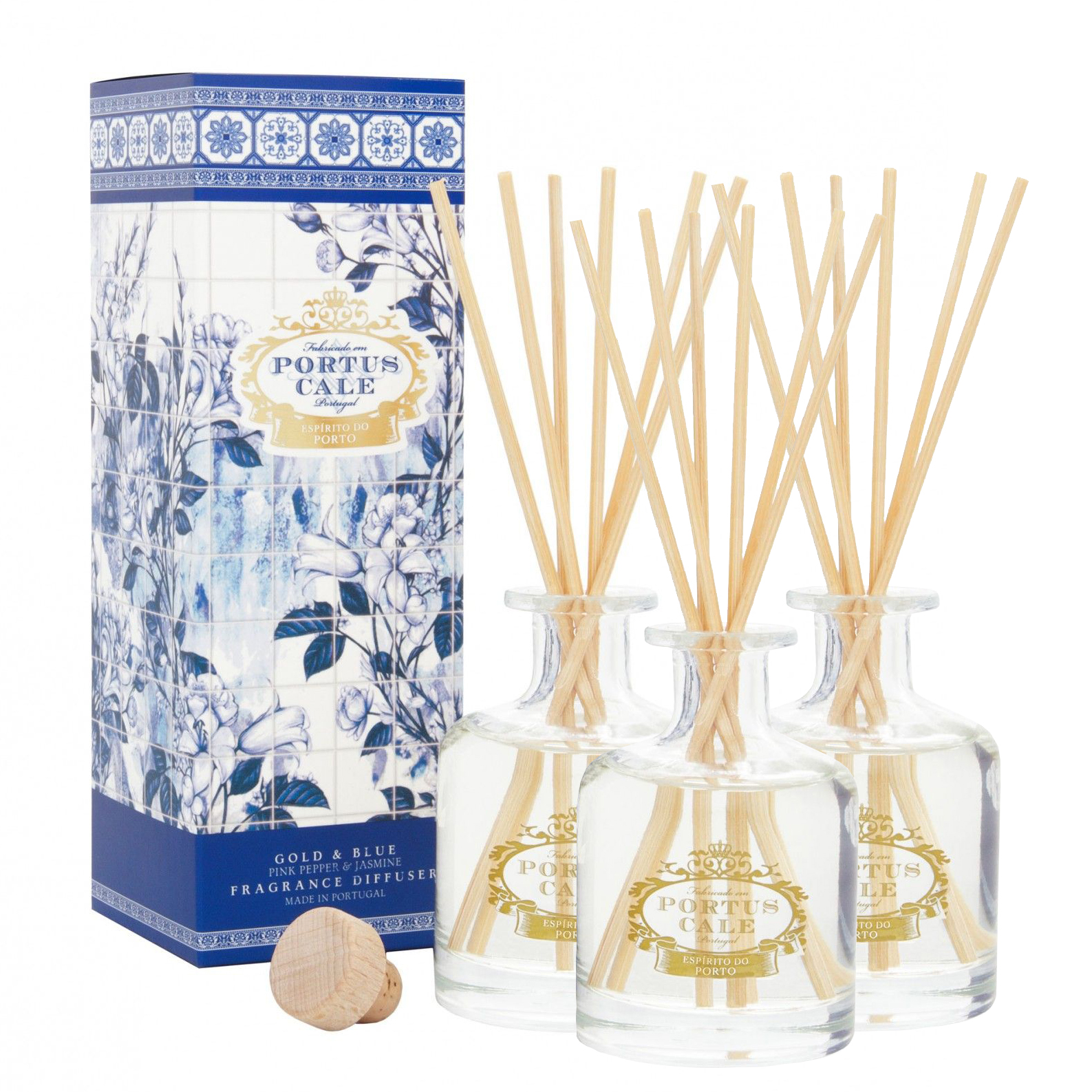 3 GOLD&BLUE PORTUS CALE DIFFUSERS 100mL