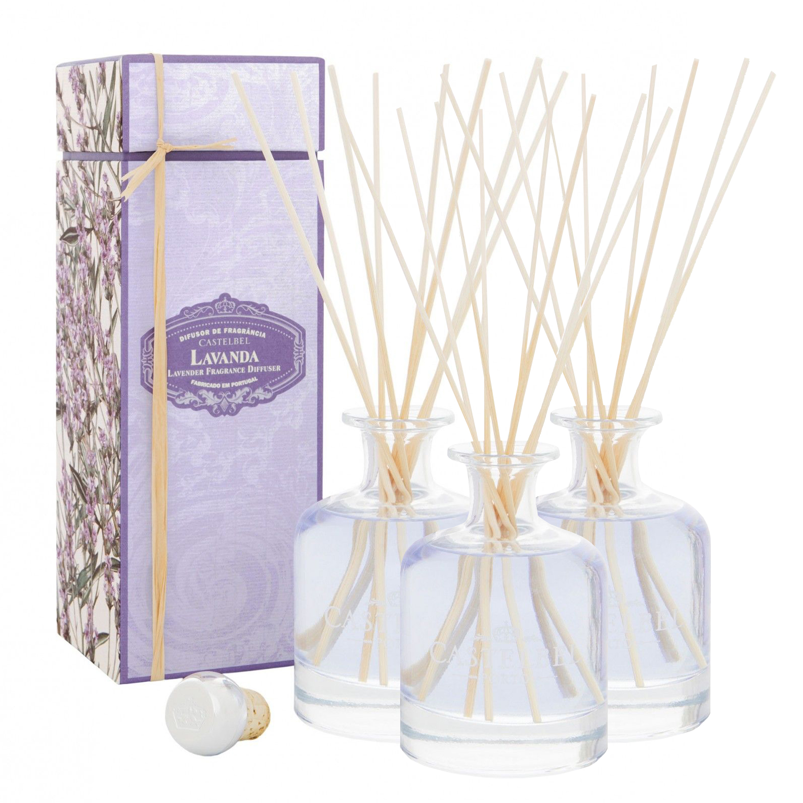 3 LAVENDER CASTELBEL FRAGANCE DIFFUSERS 250mL