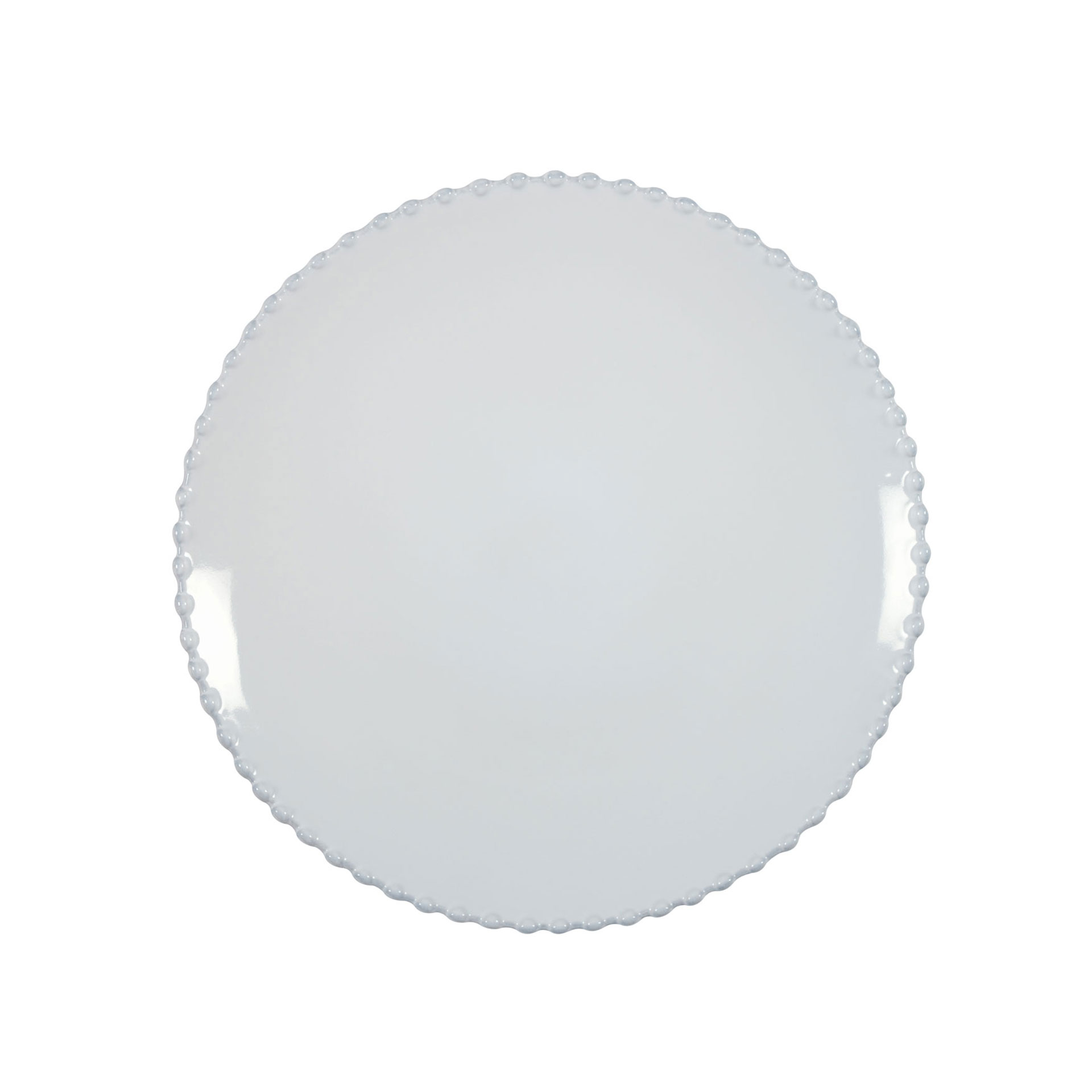 6 PEARL WHITE DINNER PLATES