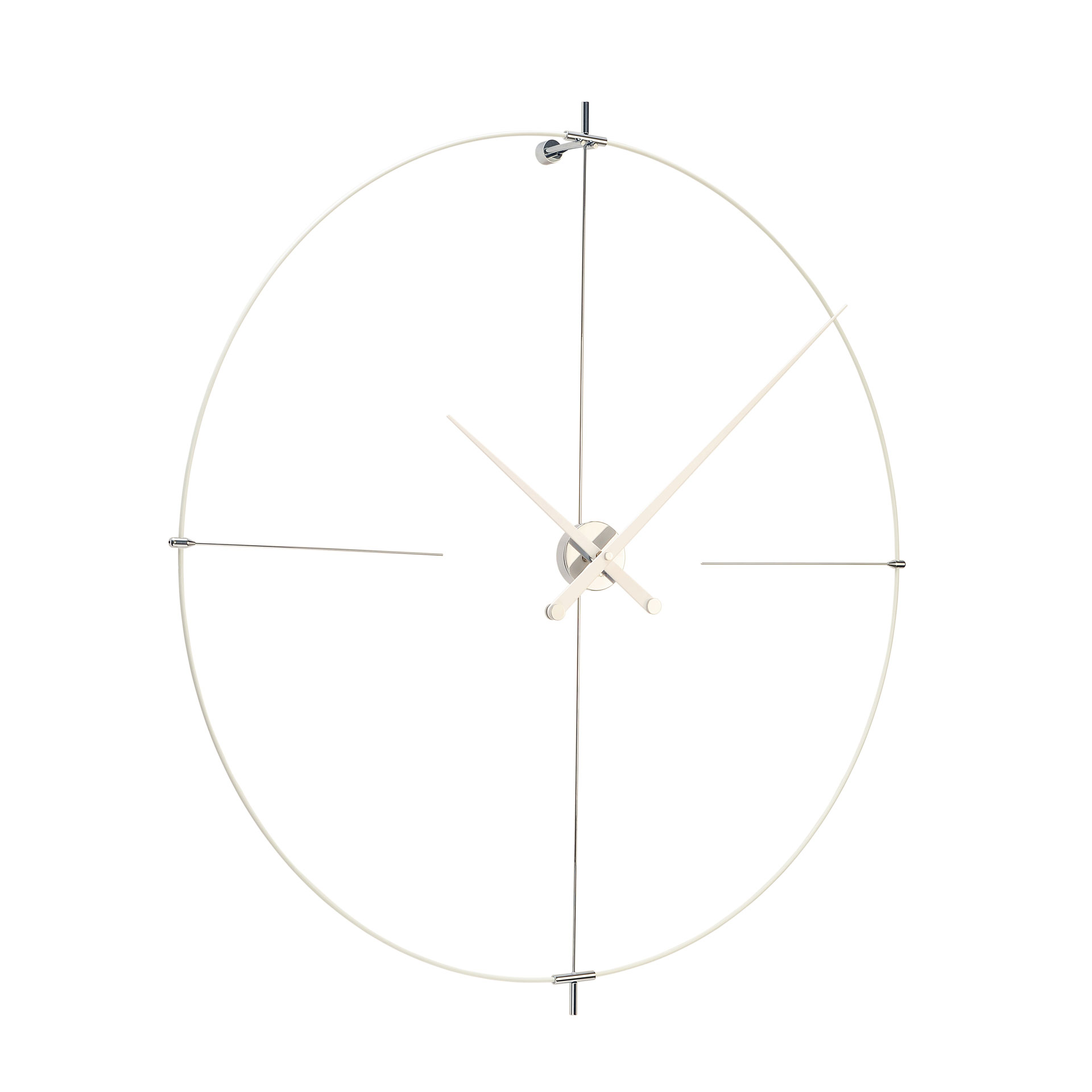 BILBAO ALL WHITE WALL CLOCK