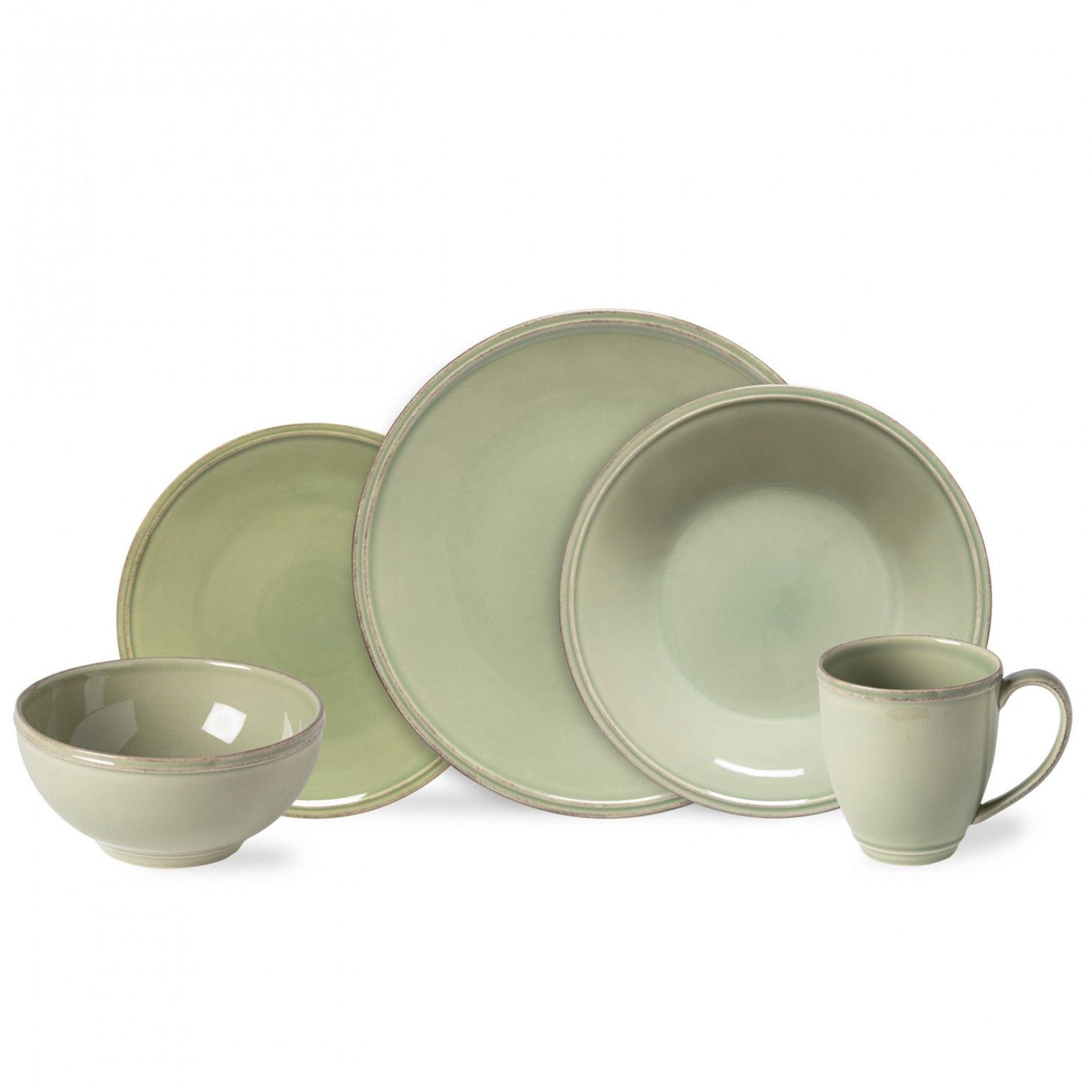 FRISO GREEN 30 PCS DINNERWARE