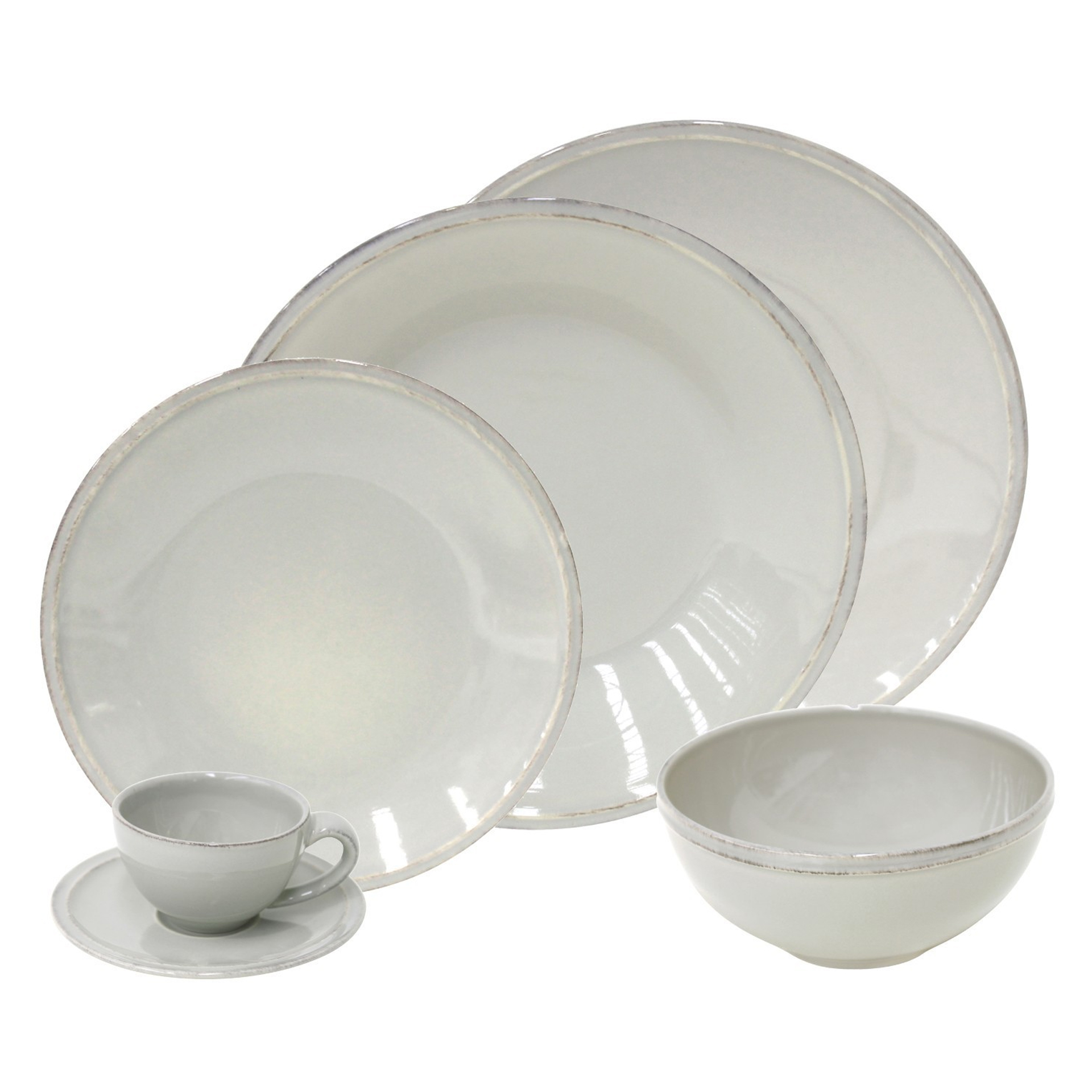 GREY FRISO 36 PCS DININERWARE