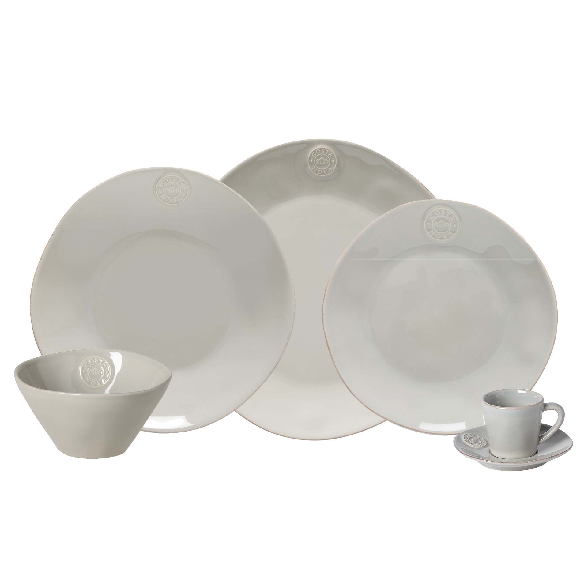 GREY NOVA 36 PCS DINNERWARE