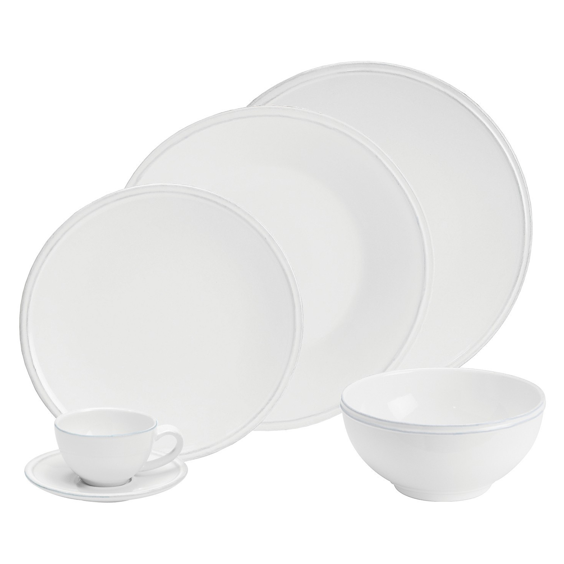 WHITE FRISO 36 PCS DININERWARE