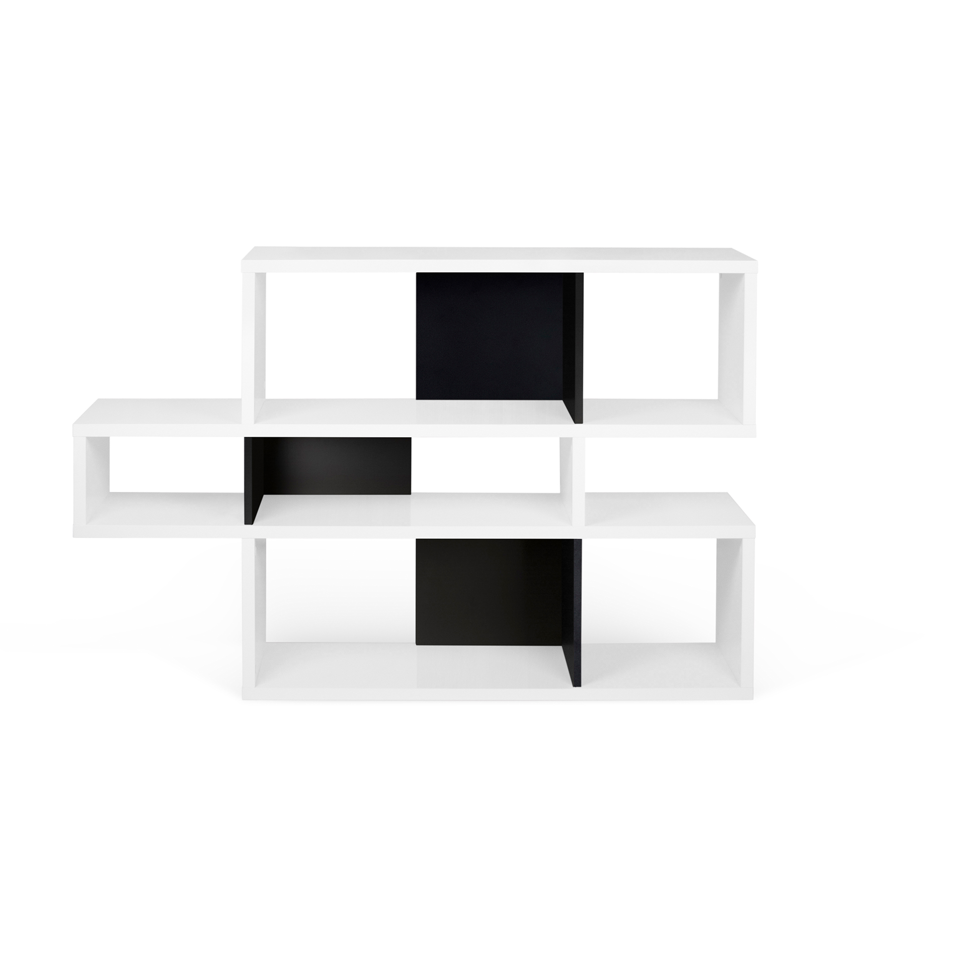 WHITE BLACK LONDON BOOKCASE