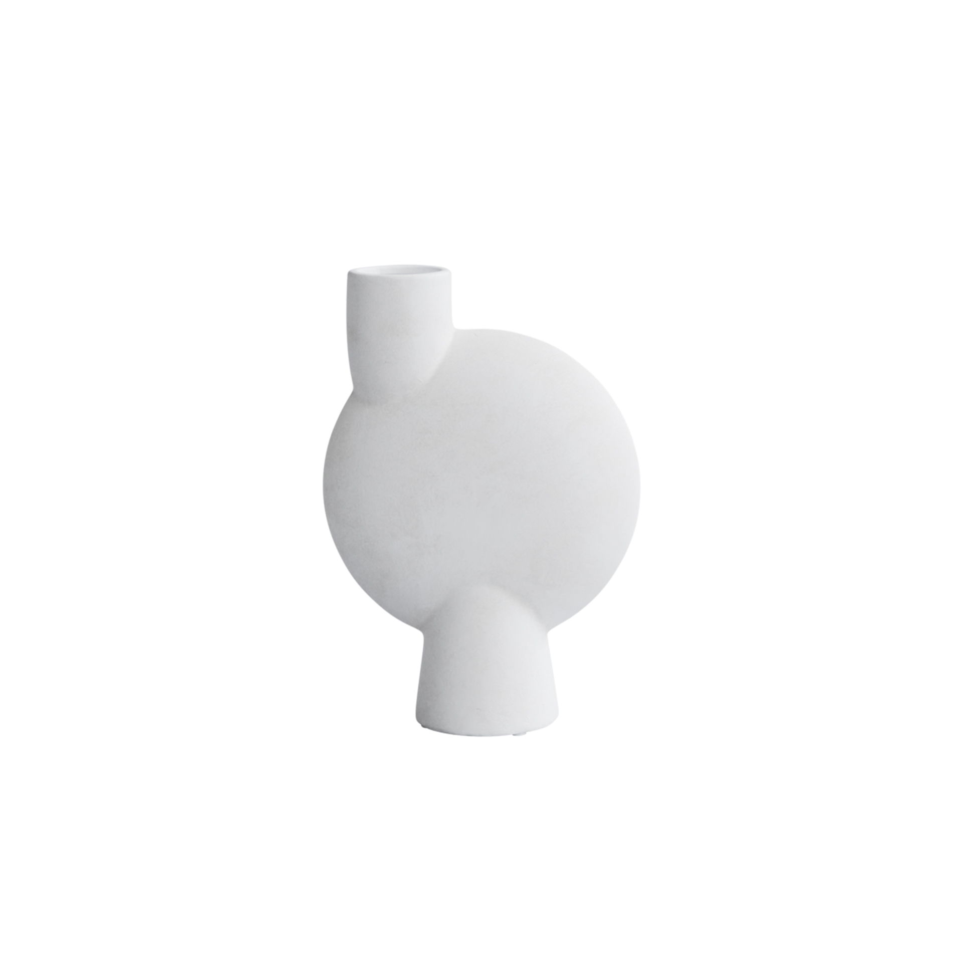 SPHERE BUBL WHITE VASE