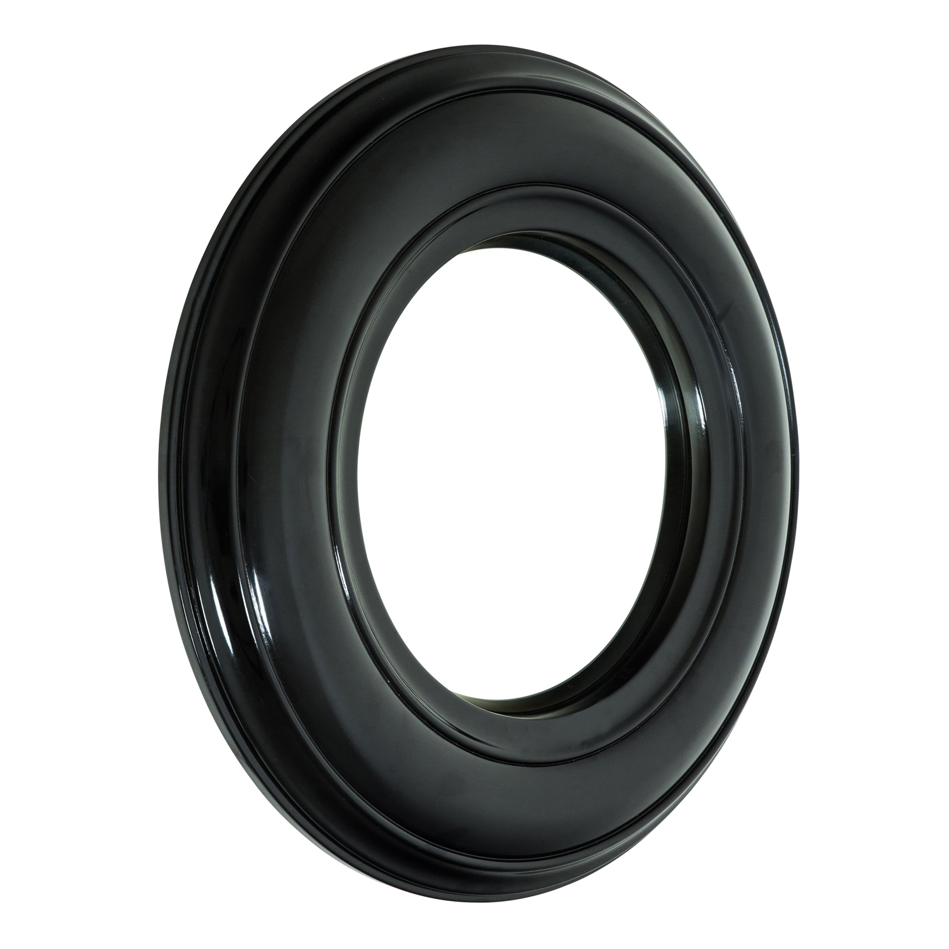 BLACK CIRCULAR MIRROR