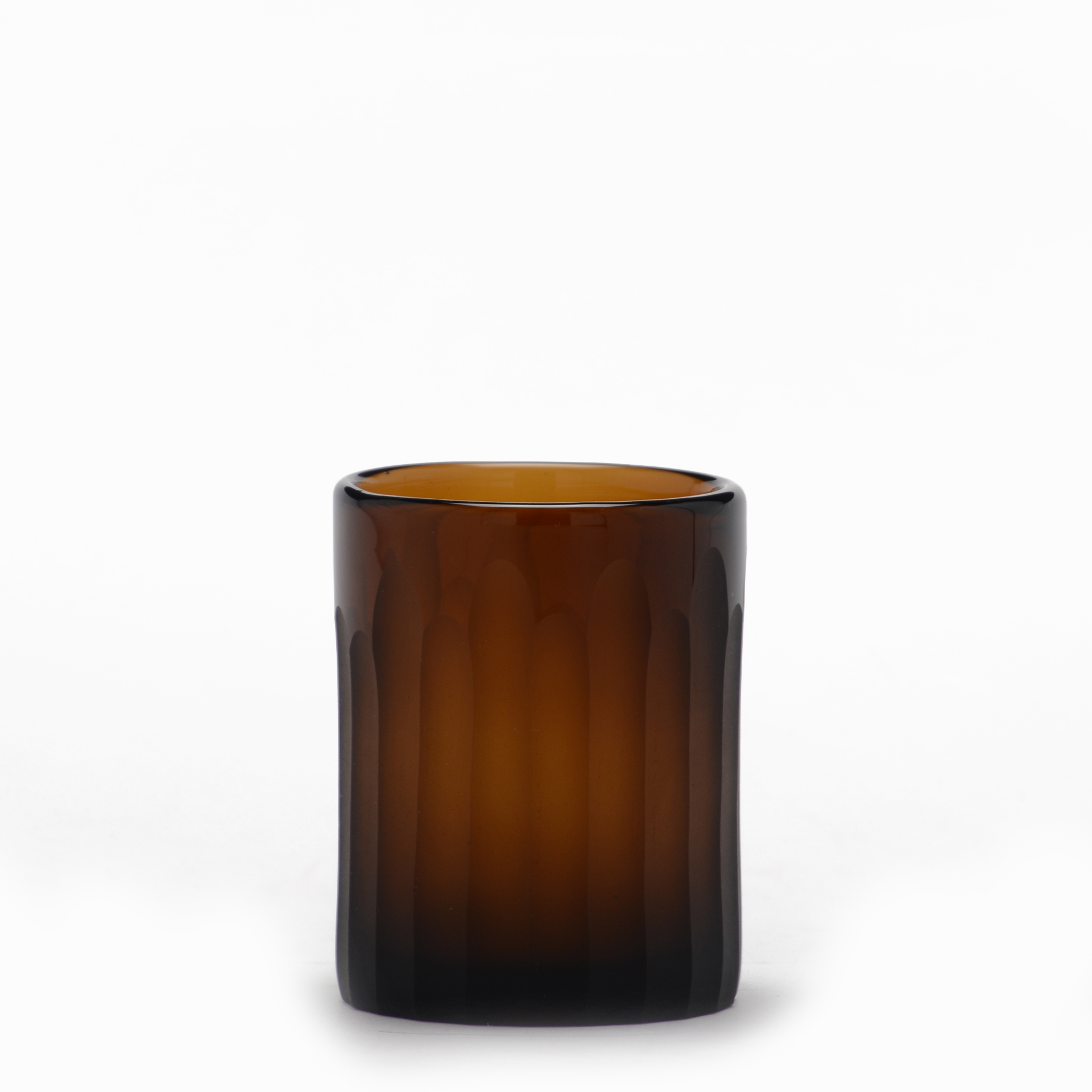 PORTA VELA TEALIGHT GLASS BROWN