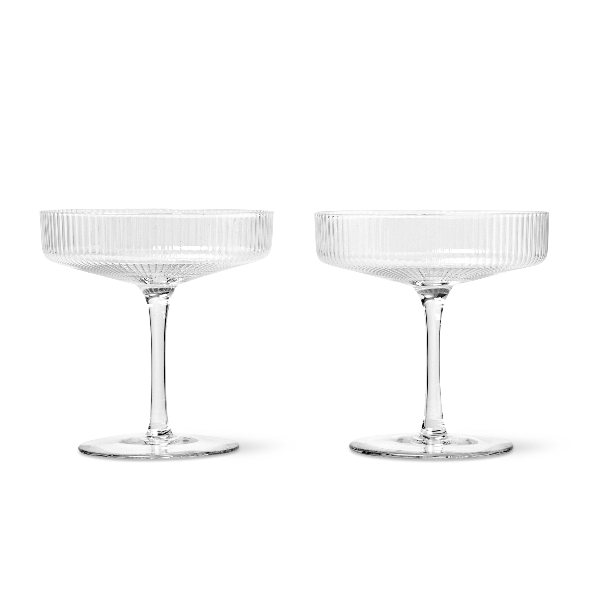 SET DE 2 COPOS DE COCKTAIL RIPPLE CLEAR