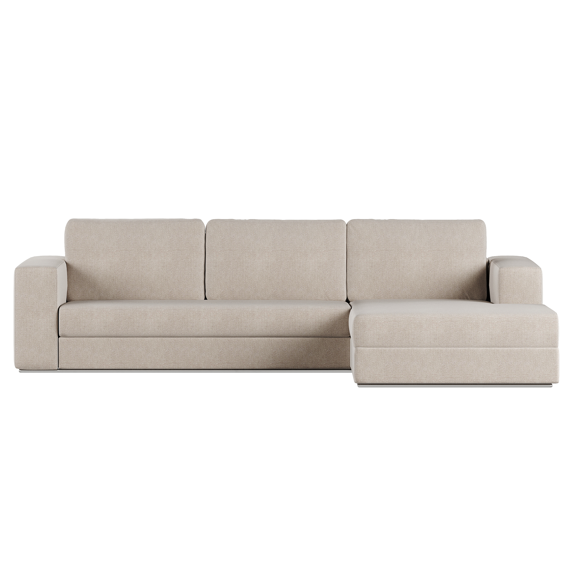 SOF COM CHAISE LONGUE ALHAMBRA LIGHT GREY