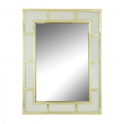 WHITE AND GOLD MIRROR